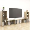 vidaXL TV-Schr&auml;nke 4 Stk. Sonoma-Eiche 107x35x37 cm Holzwerkstoff