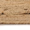vidaXL Teppich Geflochten Jute 210 cm Rund