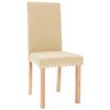 vidaXL Esszimmerst&uuml;hle 2 Stk. Creme Stoff