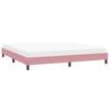 vidaXL Bettgestell ohne Matratze Rosa 200x220 cm Samt