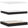 vidaXL Aufbewahrungsbett mit Matratze Schwarz 200 x 200 cm