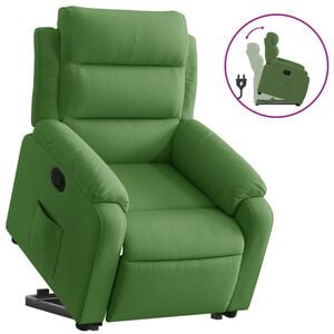 vidaXL Relaxsessel mit Aufstehhilfe Hellgr&uuml;n Samt