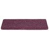vidaXL Stufenmatten 15 Stk. 65 x 21 x 4 cm Dunkelviolett Rechteckiger Rand
