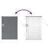 vidaXL Fensterjalousie mit Vorh&auml;ngen Dunkelgrau Aluminium