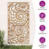 vidaXL Garten-Wanddeko 105x55 cm Cortenstahl Muschel-Design