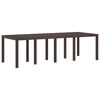 vidaXL Garten Essgruppe 9 pcs Braun Polypropylen