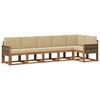 vidaXL Outdoor-Sofagarnitur mit Kissen 6 pcs Natur und Beige Polyester