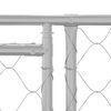 vidaXL Hundek&auml;fig Silber 800 x 200 x 200 cm Verzinkter Stahl
