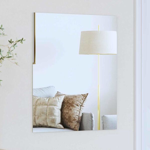 vidaXL Wandspiegel Rechtwinklig 50 x 60 cm Geh&auml;rtetes Glas
