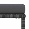 vidaXL 4-tlg. Garten-Lounge-Set mit Kissen Poly Rattan Grau