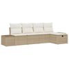 vidaXL Sofa Set 5 stk. Poly-Rattan