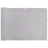 vidaXL Balkon-Sichtschutz Grau 300x75 cm PVC