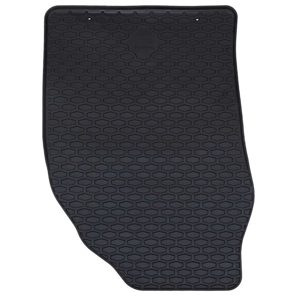 vidaXL Autofu&szlig;matte 4 pcs Schwarz Gummi