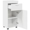 vidaXL Badezimmerschrank-Set TULUM Hochglanz Wei&szlig; 37 x 31,5 x 82 cm