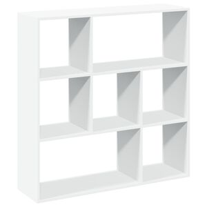 vidaXL Raumteiler-B&uuml;cherregal Wei&szlig; 102x29x103,5 cm Holzwerkstoff