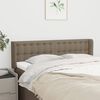 vidaXL Kopfteil mit Ohren Taupe 147x16x78/88 cm Stoff
