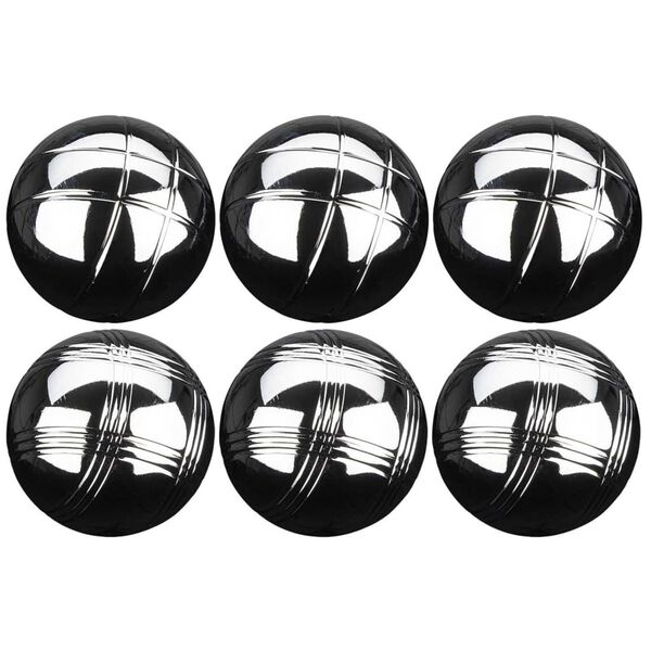 Get & Go Spiel Boule-Set VI 6 Kugeln Silbern 52JV-CHR-Uni