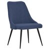 vidaXL Esszimmerst&uuml;hle 2 Stk. Blau Stoff