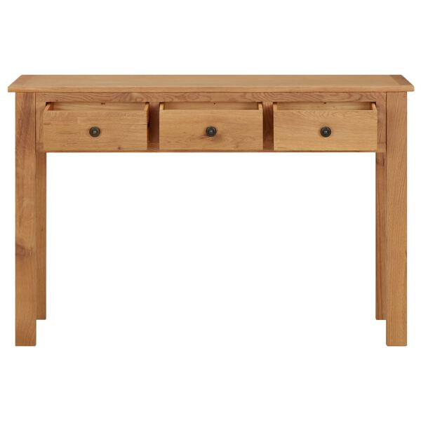 vidaXL Schminktisch 118x40x77 cm Eiche Massivholz