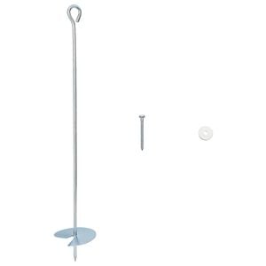 vidaXL Erdanker 10 stk. Galvanisiertes Metall Silber