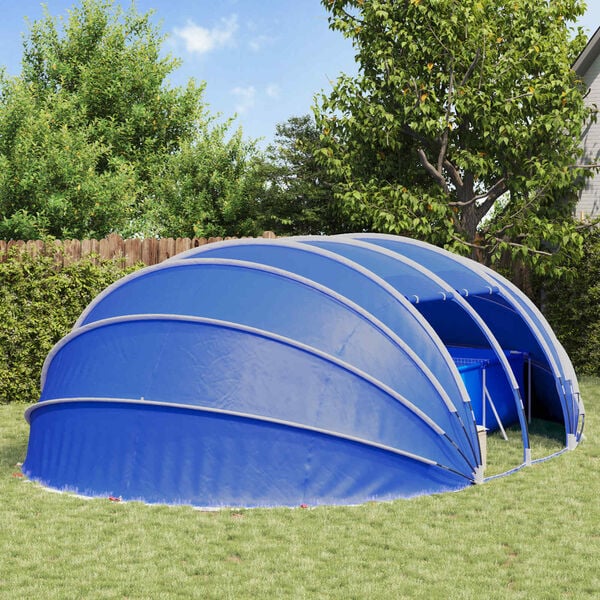 vidaXL Poolzelt Kuppel Gr&uuml;n 538 x 440 x 204 cm