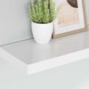 vidaXL Schweberegale 2 Stk. Wei&szlig; 50x23x3,8 cm MDF