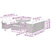 vidaXL Garten-Sofa-Set 11 pcs Schwarz Poly-Rattan