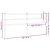 vidaXL Ersatz-Kopfteil Metall Schwarz 193 cm