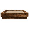 vidaXL Bettgestell mit LED R&auml;uchereiche 90x200 cm Holzwerkstoff