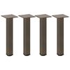 vidaXL Couchtischbeine 4 Stk. Naturstahl 30-32 cm Stahl