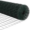 vidaXL Eurozaun Grün 0,4 x 25 m PVC-beschichtetes Eisen