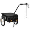 vidaXL Fahrradanh&auml;nger und Handwagen 155x60x83 cm Stahl Schwarz
