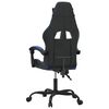 vidaXL Gaming-Stuhl Drehbar Schwarz und Blau Kunstleder
