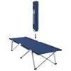 vidaXL Klapp Schlafbett f&uuml;rs Camping 2 pcs Blau 194 x 62.5 x 42.5 cm