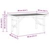 vidaXL Couchtisch Braun 90 x 50 x 43 cm Bambus
