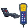 vidaXL Massage Chaiselongue Grau Wildleder-Optik