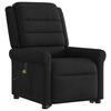 vidaXL Massagesessel mit Aufstehhilfe Schwarz Stoff