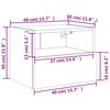 vidaXL TV-Wandschrank Wei&szlig; 40x30x30 cm Holzwerkstoff