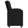 vidaXL Esszimmerst&uuml;hle mit Rollen 2 pcs Schwarz 57 x 67 x 95 cm Stoff