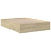 vidaXL Bettgestell mit Schubladen Sonoma-Eiche 120x200cm Holzwerkstoff