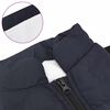 vidaXL Hundemantel mit Geschirr Marineblau L Fleece und Polyester