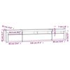 vidaXL TV-Schrank mit LED-Leuchten R&auml;uchereiche 240x35x40 cm