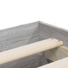 vidaXL Bettgestell mit Schubladen Grau Sonoma 140x200 cm Holzwerkstoff