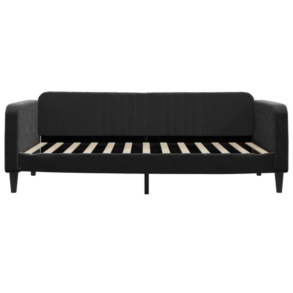 vidaXL Tagesbett Schwarz 100x200 cm Samt