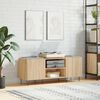vidaXL Plattenschrank Sonoma-Eiche 121x38x48 cm Holzwerkstoff