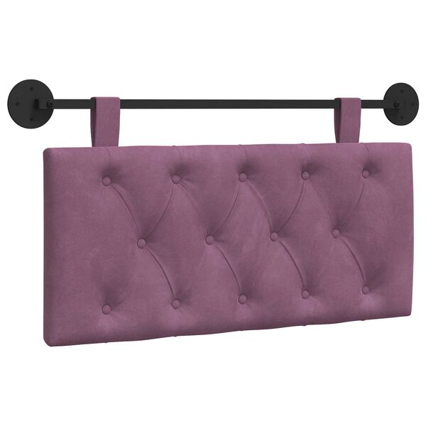 vidaXL H&auml;ngevorderseite Wandmontiert Lila 100 x 55 x 7 cm Samt