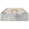 vidaXL Ottoman Bettgestell Beton Grau 90 x 200 cm Holzwerkstoff