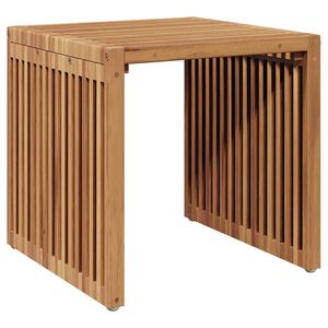 vidaXL Garten-Beistelltisch Braun 45 x 45,5 x 45,5 cm Massivholz Teak