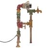 vidaXL Standleuchte Industriestil Wasserrohr-Design Eisen