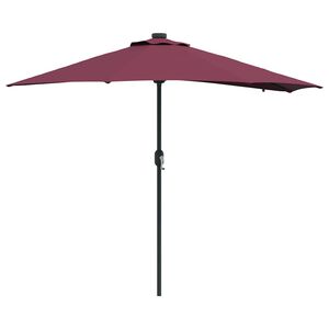 vidaXL Garten-Sonnenschirm Bordeauxrot 294 x 150 x 223 cm